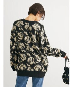 Green Parks ・ＳＵＧＡＲ　ＳＰＯＯＮ　フラワーシャギーカーディガン