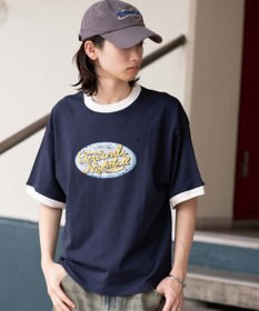 WEGO 【ユニセックス着用ITEM/MLサイズ展開】コンパクトフィットグラフィックリンガーT（SS）