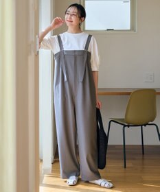 ANY イージーケアライトストレッチサロペット