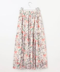 自由区 L 【カタログ掲載・洗える】マラケシュフラワープリント スカート