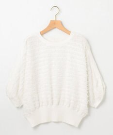 組曲 【WEB限定】カットジャガードドルマンスリーブ ニット