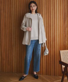 ICB グロッシーペーパーブレンド クルーネックプルオーバー