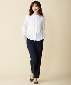 J.PRESS LADIES 【洗える】セラテリーダブルクロス テーパード パンツ