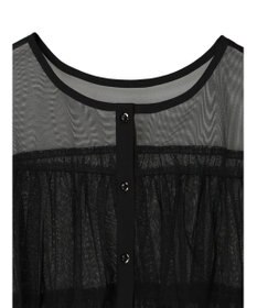 Green Parks ・ＳＵＧＡＲ　ＳＰＯＯＮ　チュールティアードブラウス