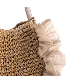 UNBILLION カシュカシュ cachecache / サイドフリルワンンハンドルトート カゴバッグ