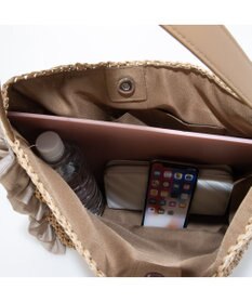 UNBILLION カシュカシュ cachecache / サイドフリルワンンハンドルトート カゴバッグ