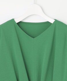 自由区 L 【放湿性/保湿性】イージートップス タックディテール カットソー