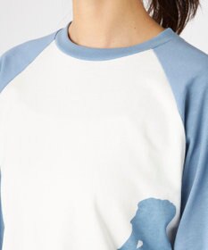 OP／FILA 【Kappa】ショート丈 シルエットロゴ ラグランロンT