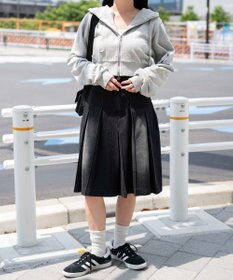 WEGO ヴィンテージウォッシュWジップショートパーカー