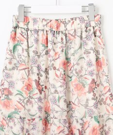 自由区 L 【カタログ掲載・洗える】マラケシュフラワープリント スカート