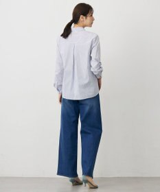 J.PRESS LADIES BEZ ドビーストライプ シャツカラー ブラウス