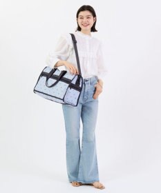 LeSportsac DELUXE MED WEEKENDER/フレッシュブラックハーツ