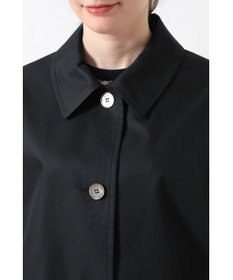 DAKS コットンシャンブレー ギャバジン オフショルダーコート