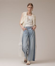 GRACE CONTINENTAL フリルカラーレースワンピース