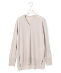 ICB 【洗える】コンパクトウール Vネックプルオーバー