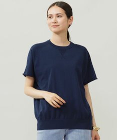 自由区 【洗える】コットンループバックスウェット ニット