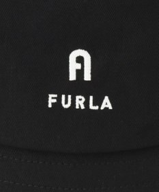 MOONBAT 【洗える】FURLA(フルラ) フロントロゴ刺繍バケットハット