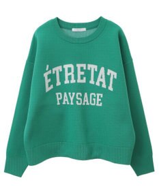 Green Parks ロゴラメニットプルオーバー