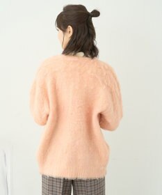 earth music&ecology なみなみ起毛Ｖネックカーディガン