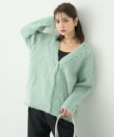 earth music&ecology なみなみ起毛Ｖネックカーディガン