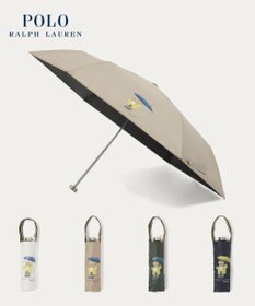 MOONBAT 【 遮光率100％/遮熱/UV/軽量】POLO RALPH LAUREN（ポロ ラルフローレン）晴雨兼用日傘  レインベア  折りたたみ傘
