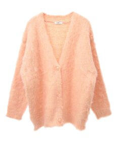 earth music&ecology なみなみ起毛Ｖネックカーディガン