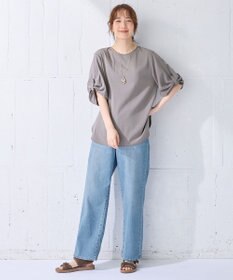 ANY 【洗濯機可能/接触冷感/UVケア】清涼リラックスブラウス