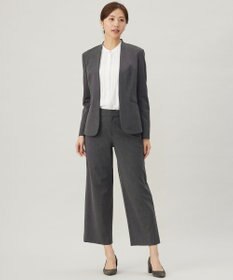 J.PRESS LADIES 【洗える】ヌーディスバックサテン ピンタック ブラウス