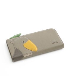 IBIZA アニマーダ　牛革　Ｌ字ファスナー長財布（ハシビロコウ）