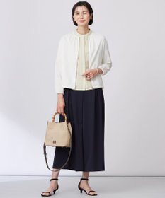 J.PRESS LADIES 【WEB限定カラーあり・洗える】トリコットジャージー フレアーパンツ