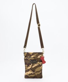 LA BAGAGERIE 【LA BAGAGERIE×HELLO KITTY】リボンチャーム付き　スクエアポシェット