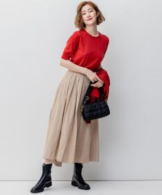 23区 S 【洗える/アンサンブル対応】サステナブルウール 半袖 ニット