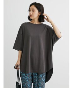 Green Parks ミニ裏毛バックカシュクール半袖チュニック