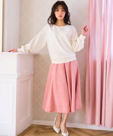 Feroux 【セットアップ対応】春ツイード フレアスカート