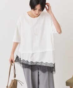 AMERICAN HOLIC レースドッキングＴシャツ