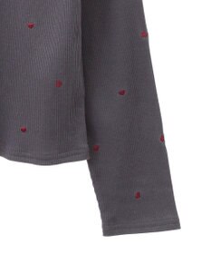 Green Parks ・ＤＯＵＢＬＥ　ＦＬＡＧＳ　ハート刺繍リブロンＴＥＥ