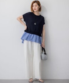 23区 【SLOW/一部店舗限定】LIGHT DENIM バレルワイド パンツ