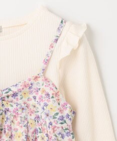 ANY KIDS 花柄キャミセット 長袖 Tシャツ