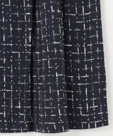 自由区 【セットアップ対応・ウエストゴム】スクラッチチェックプリント スカート