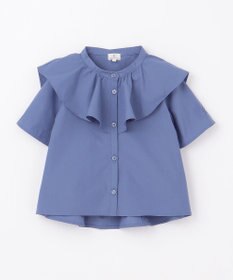 組曲 KIDS 【110-140㎝】パピヨンラッフル ブラウス