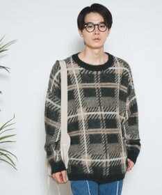 WEGO モヘアライク総柄BIGプルオーバー