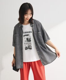 Green Parks 半袖シアーデニムシャツ