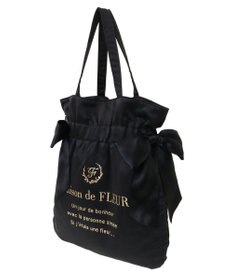 Maison de FLEUR ダブルリボンギャザートートバッグ