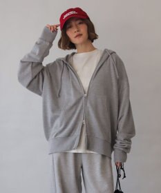 WEGO 【ユニセックス着用ITEM/MLサイズ展開】コンパクトフィットダブルZIPパーカー