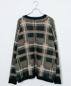 WEGO モヘアライク総柄BIGプルオーバー