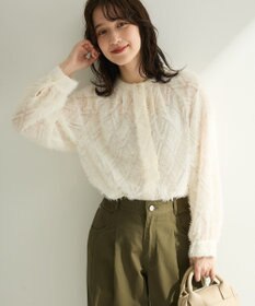 Green Parks Ｏ．フサフサ２ｗａｙボウタイブラウス