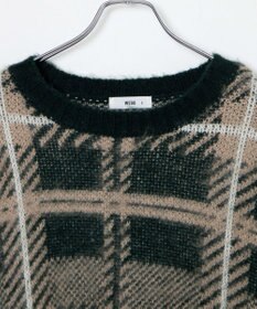 WEGO モヘアライク総柄BIGプルオーバー