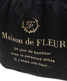 Maison de FLEUR ダブルリボンギャザートートバッグ