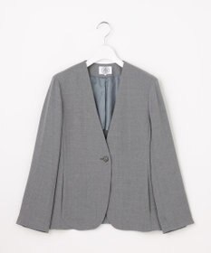 J.PRESS LADIES L 【セットアップ対応】MELANGE ライトツイル ノーカラー ジャケット