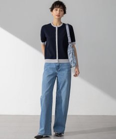 23区 【接触冷感】23区DENIM サマー ストレート ワイド パンツ